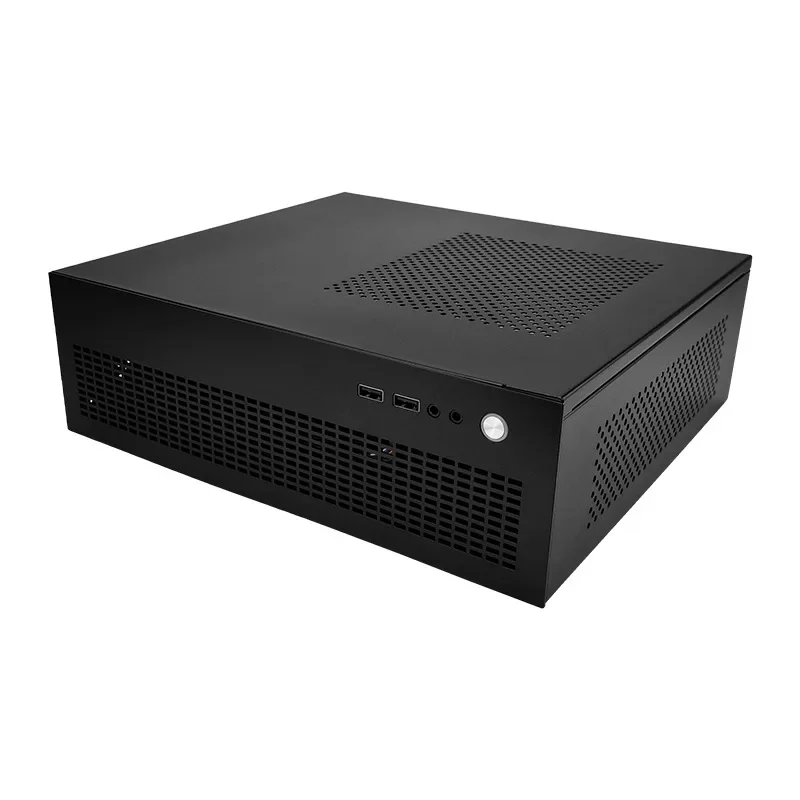 

Маленький корпус для компьютера GM105, настольный корпус Mini ATX объемом 8 л, вертикальный или горизонтальный монтаж