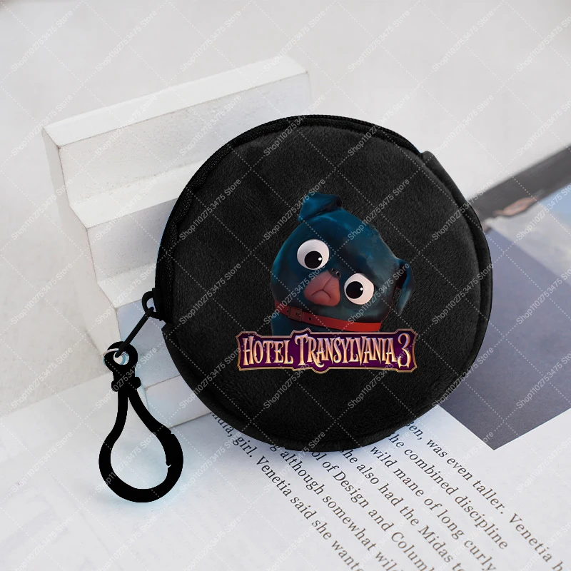 Hotels Transylvania Cartoon Plush Purse Kids Anime Mini Wallet Children Fashion Money Bag Boy Girl Casual Handbags Pendant Gifts