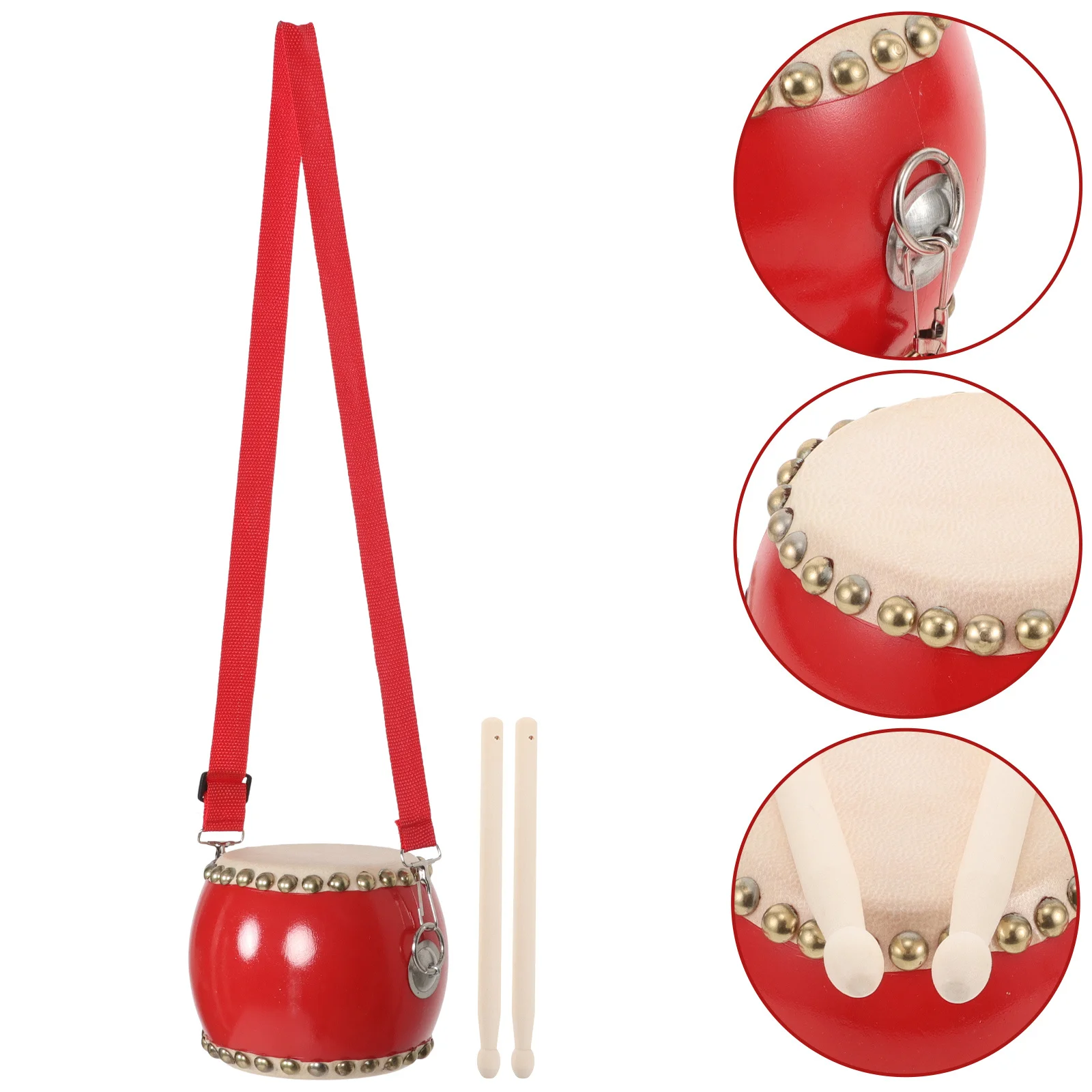 

1Set Baby Drum Set for Children Portable Percussion Instrument Small Hand Drum Durable Design Attractive Appearance Rhythm