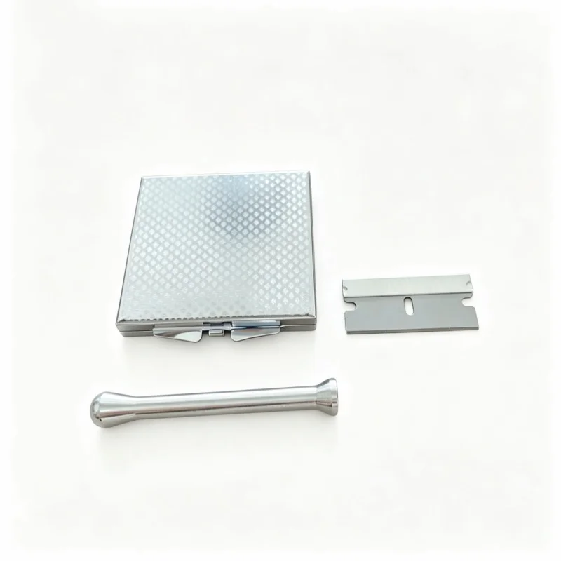 Portable kit maconheira erva/pipas para fumar With Cutting /pipa /Mirror/Metal Case view 2