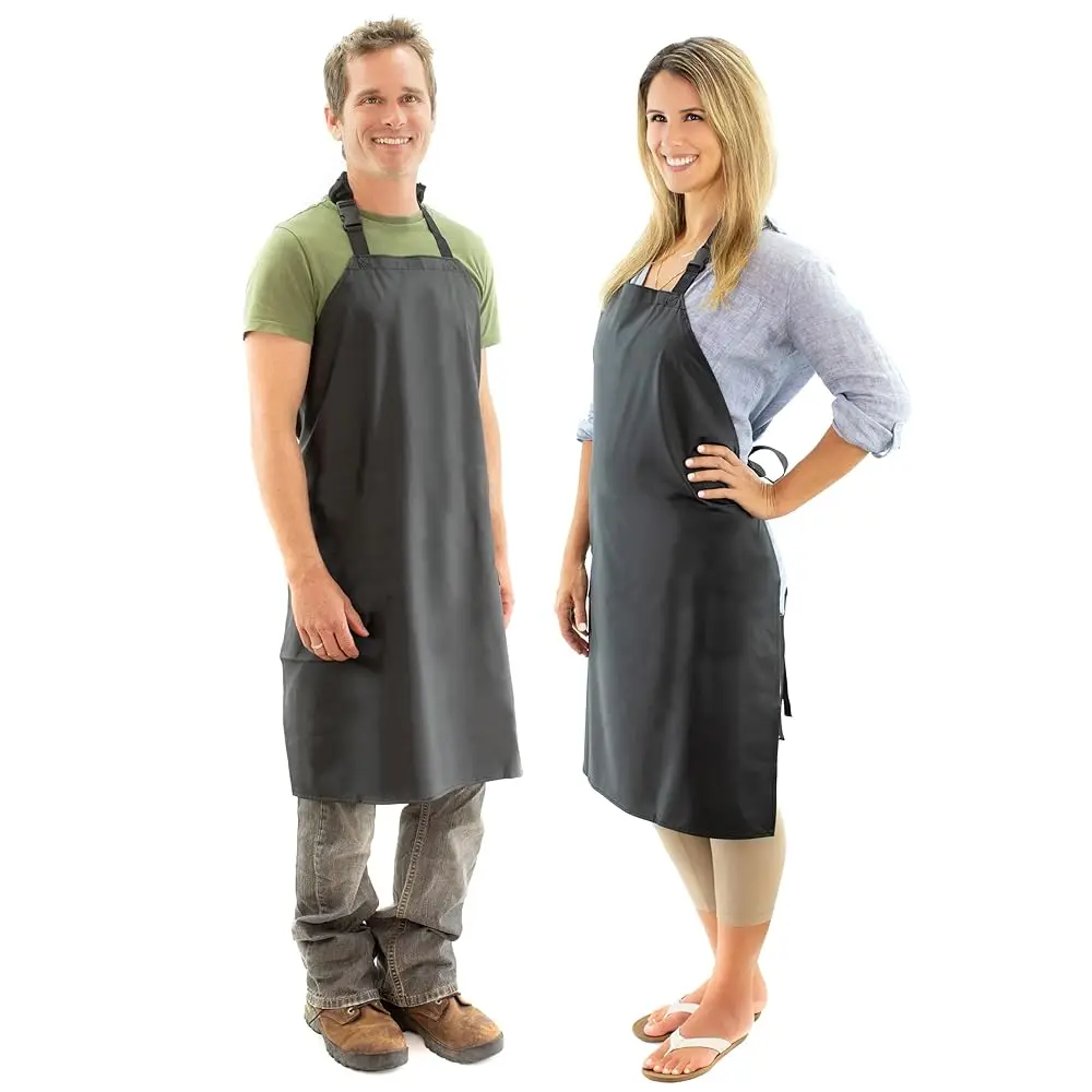 

Водонепроницаемый фартук для мужчин и женщин - 35-дюймовые многофункциональные рабочие фартуки для мытья посуды, ухода за собаками, уборки