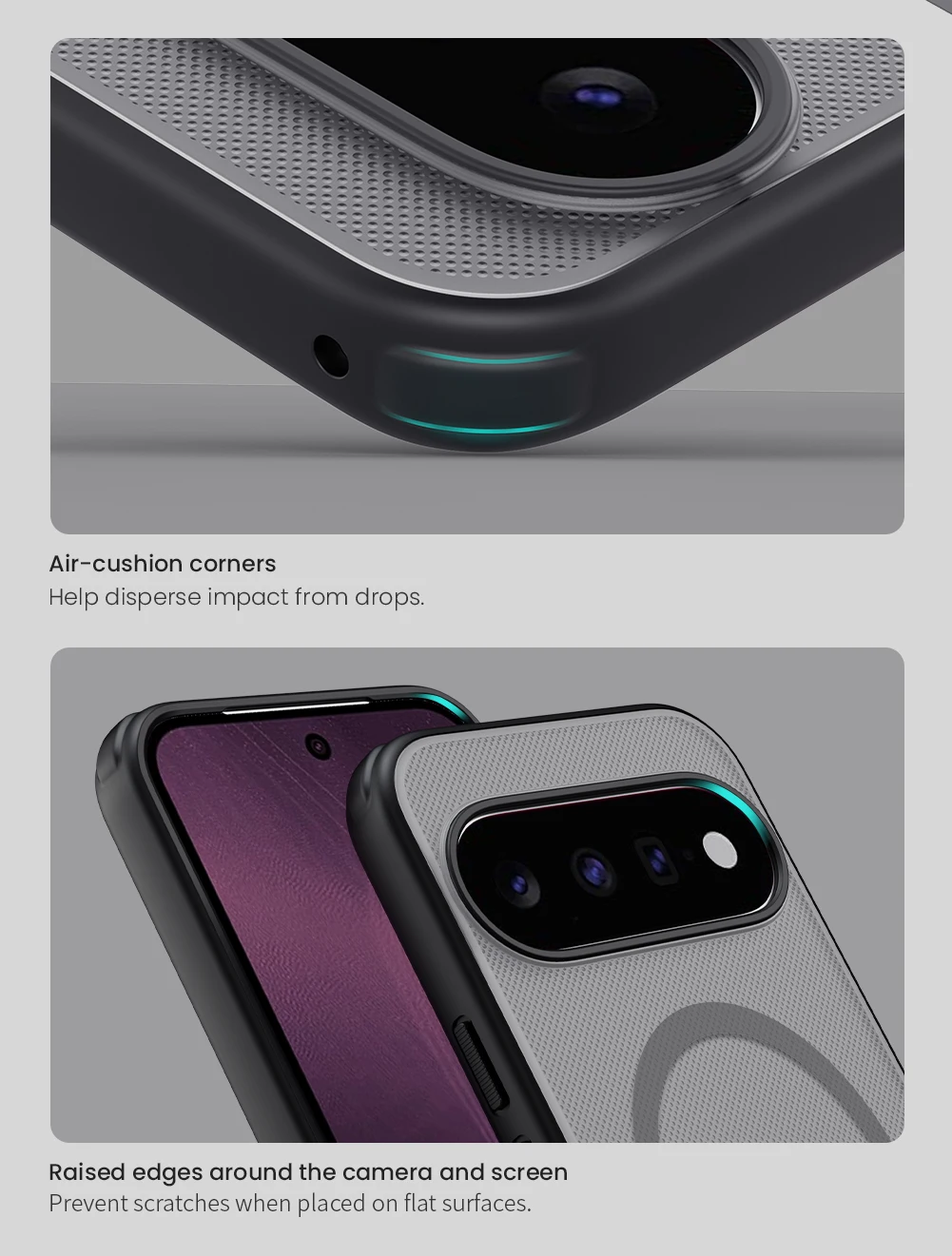 Für Google Pixel 11 Hülle NILLKIN Passgenaue Hülle Magnetische Super Frosted Shield Hochwertige Matte PC-Abdeckung – Detail 7