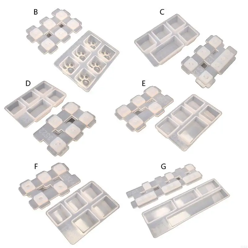 

62KE for Cherry MX Mechanical Gaming Keyboard Epoxy Resin Mold Computer PC Pet Paw Keycaps Silicone Molds