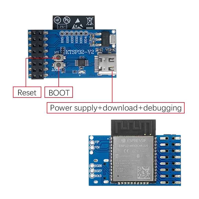 ESP32 2.4 pouces 240*320 affichage intelligent Ardu37LVGL WIFI et carte de développement Bluetooth 2.4 pouces LCDTYPE-C téléchargement de ligne électrique