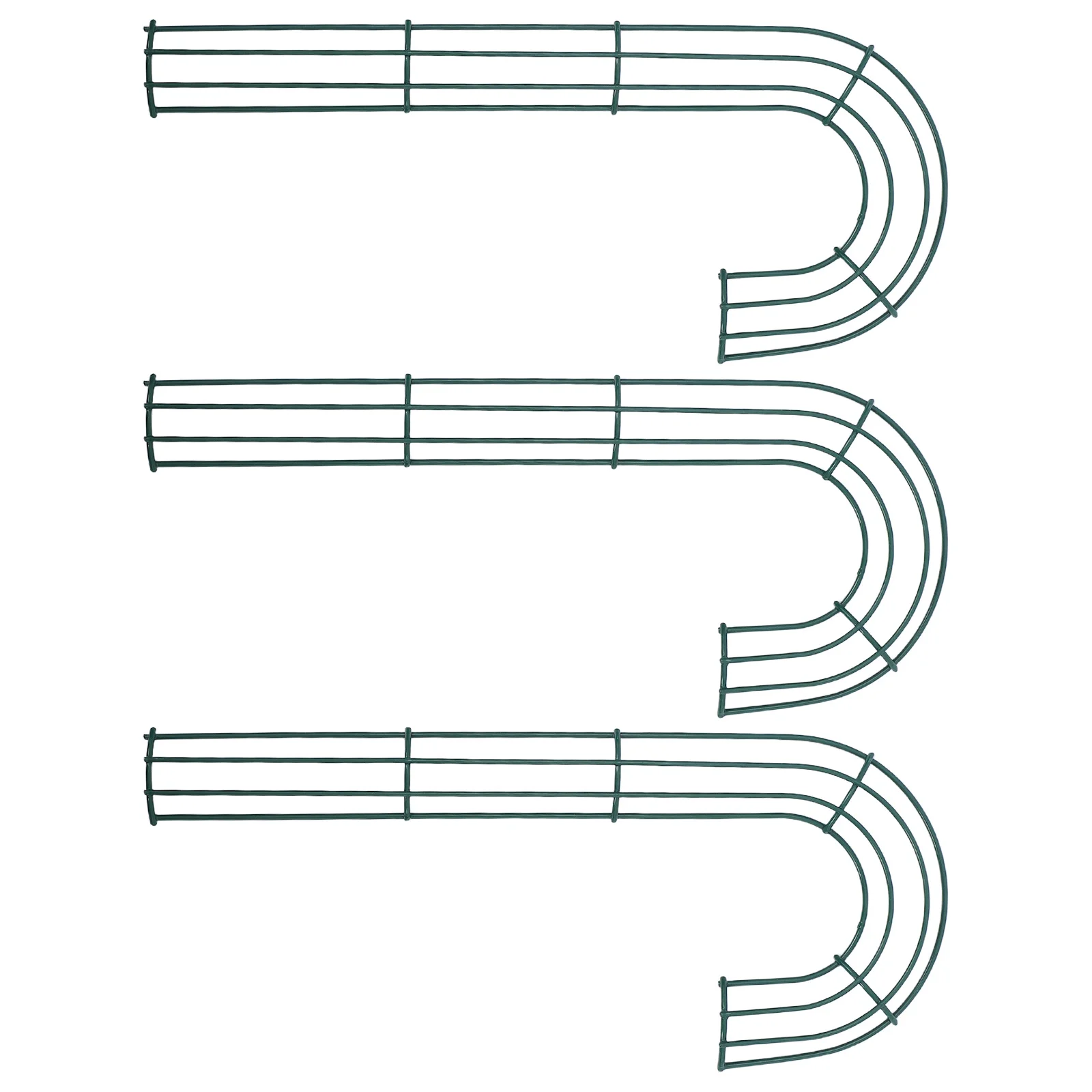 

3 Pcs Metal Floral Frame Cane Holiday Craft Supplies for Crafting Iron Wreath Grapevine