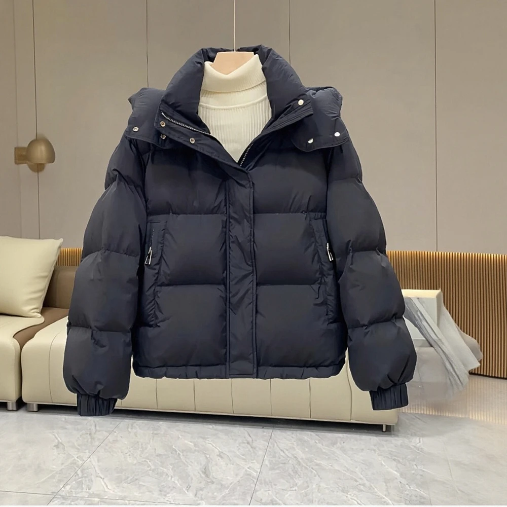 

Casual Long Sleeve Cotton-Padded Jacket Straight Sleeve Design Comfortable Women's Top Fashion Trend Outerwear