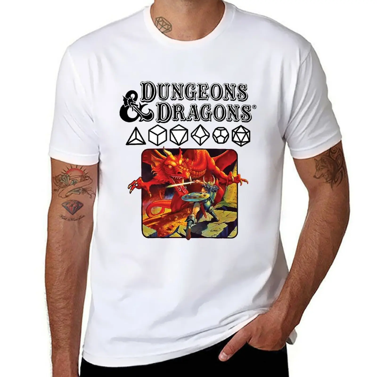 

Dungeon _amp_ Dragon 1974 DnD T-Shirt t shirts for man pack white t shirt custom print T-Shirt