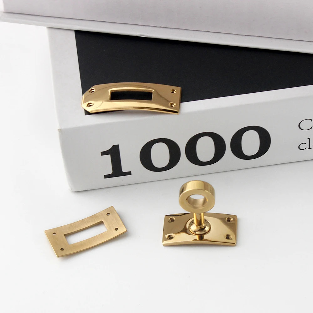 

2/5/10Sets 47x16mm,33x13mm Stainless Steel Metal Bag Turn Twist Lock Clasp Belt Buckle For Bracelet Necklace Handbag Accessories