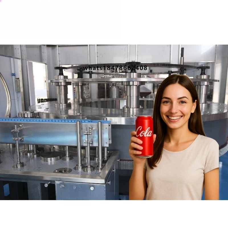High Speed Automatic Aluminum Can Filling Seaming Machine Carbonated Drink Beer Soda Juice Beverage Canning Production Line