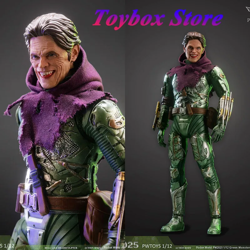 PWTOYS PW2025 1/12 Green Monster 2.0 Upgrade Version Pocket World Marvel Movie Villain Simulation 6