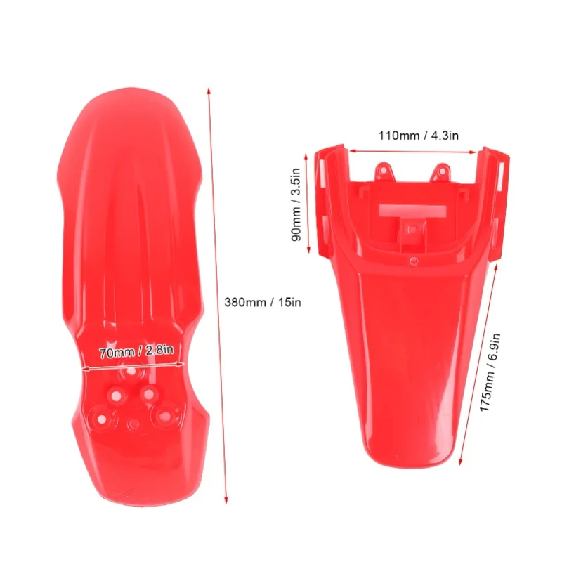 البلاستيك الطين درابزين دراجة نارية مقعد مجموعة ملحق صالح لهوندا CRF50 4-السكتة الدماغية دراجة الطرق غير الممهدة #2