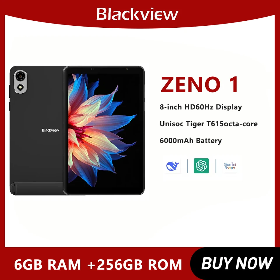 Blackview タブレット 8インチ HDディスプレイ Unisoc T615 6GB+256GB