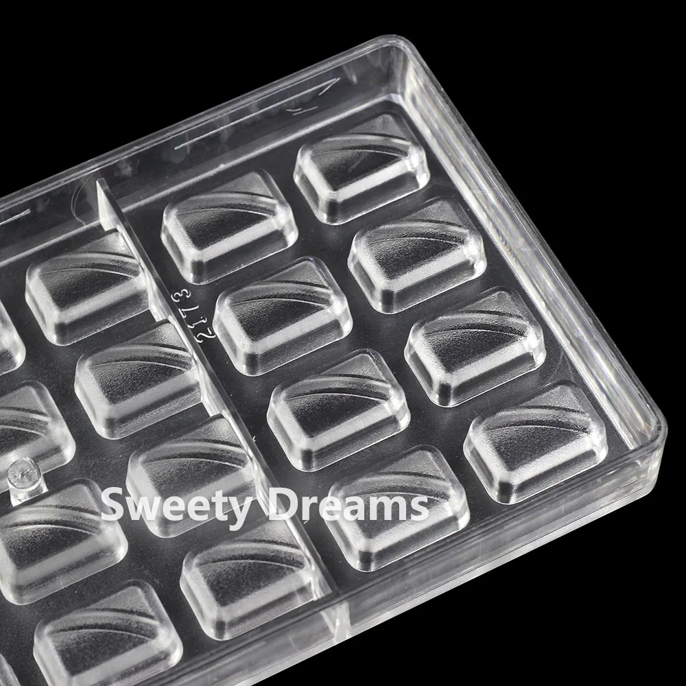 Traditional Rectangle Shapes Polycarbonate Mold For Chocolate Cake Sweets Baking Candy Mould Confectionery Tool Bakeware Dish