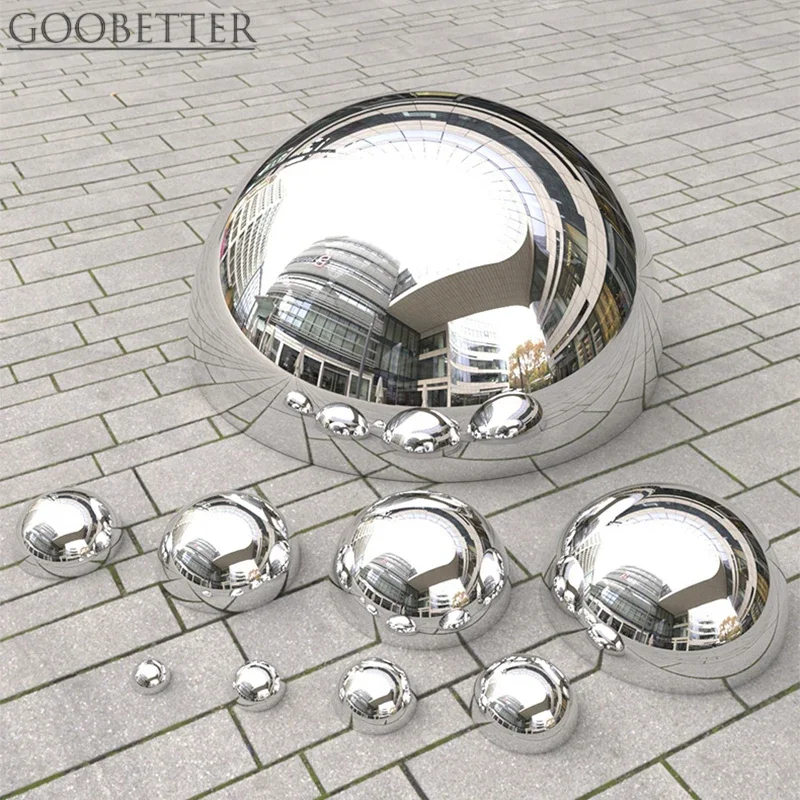 304 Stainless Steel Hemisphere Mirror Polished End Cap 2mm Thick Metal Dome 51-550mm One-Piece Forming Half Ball 1pcs