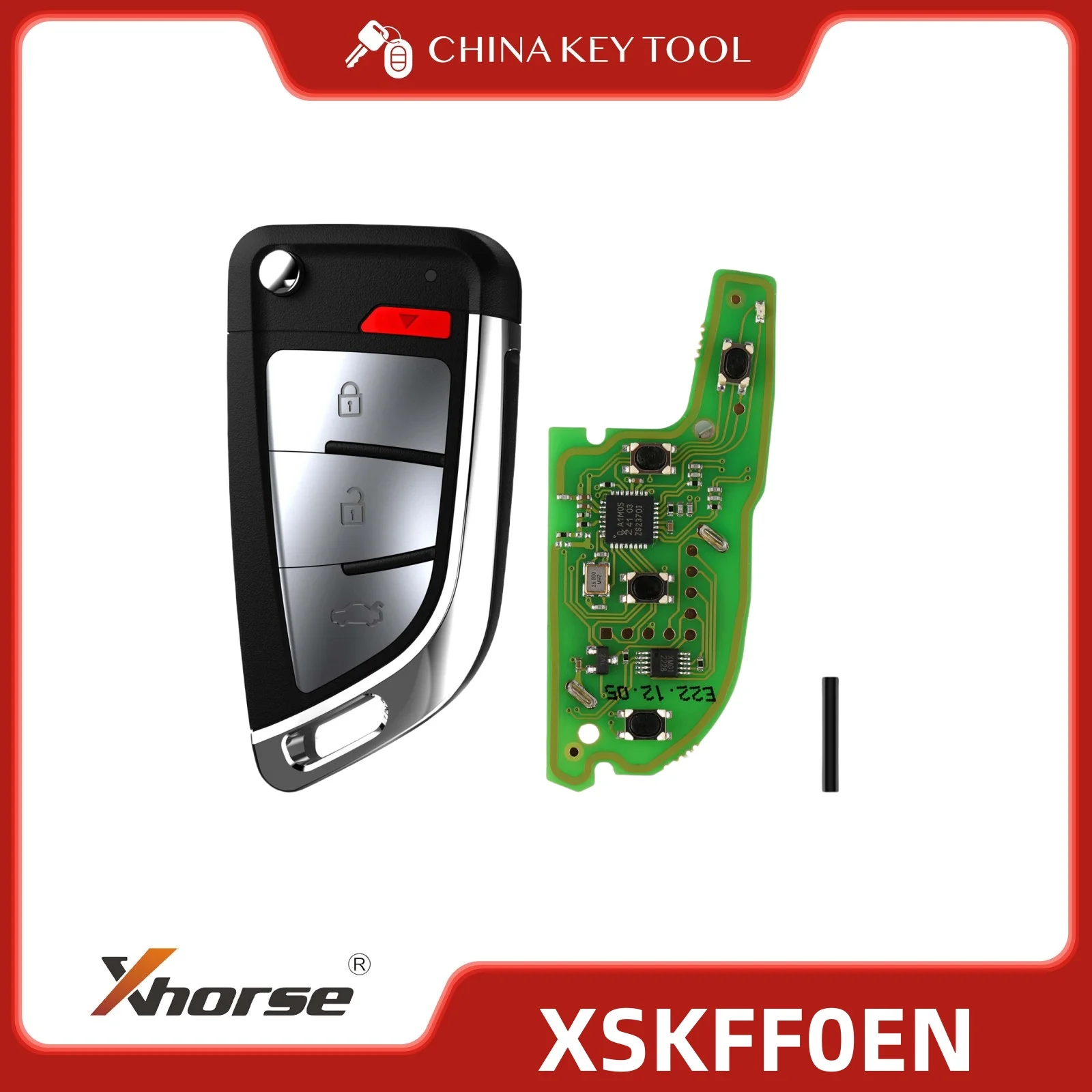 1PCS Xhorse XSKFF0EN Smart Key Knife Style 4 Buttons