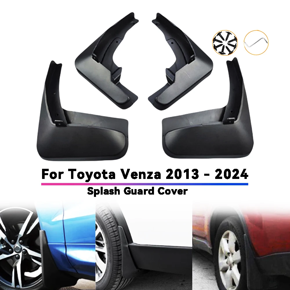 

Car Mudguard Trim For Toyota Venza 2013 - 2024 ABS Matte black Car Mud Flaps Guards Splash Flap Fender Accessories
