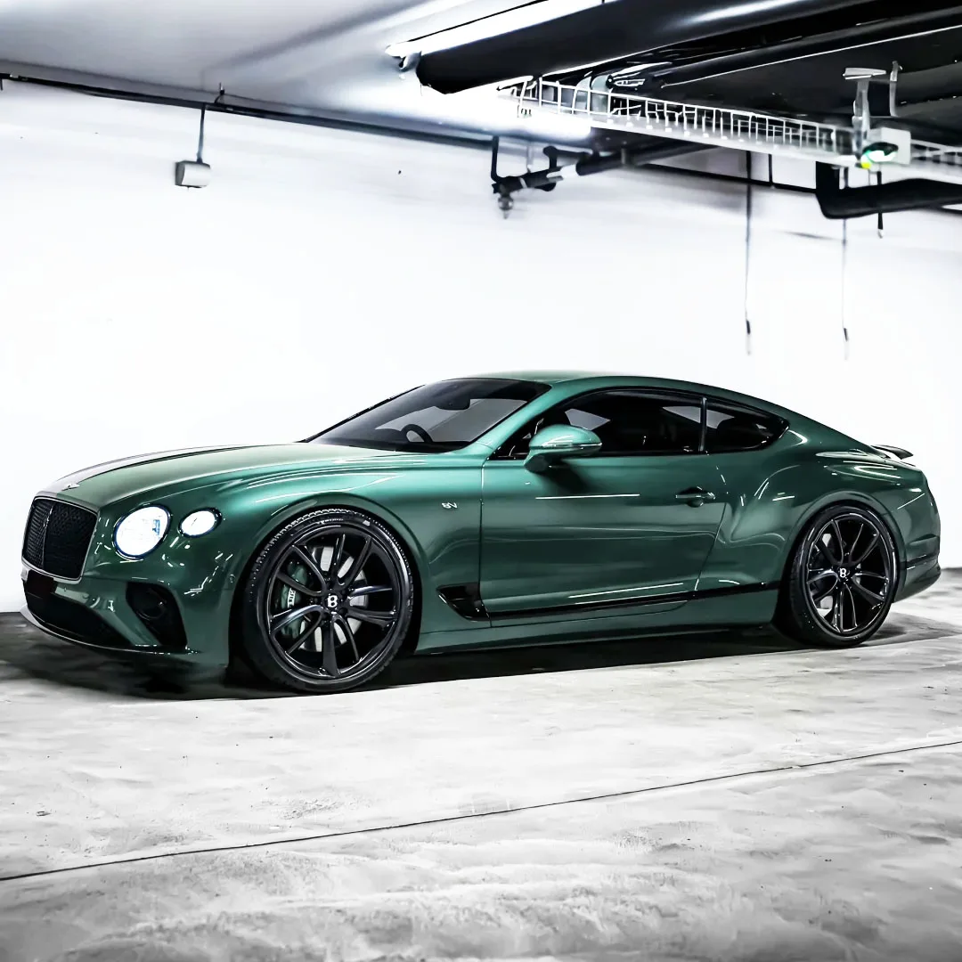 

CARKOO High Quality Ryan Green PVC Vinyl Wrap Cars Metallic Gloss Car Foil Wrapping Self Healing Anti-Scratch for Cars Body