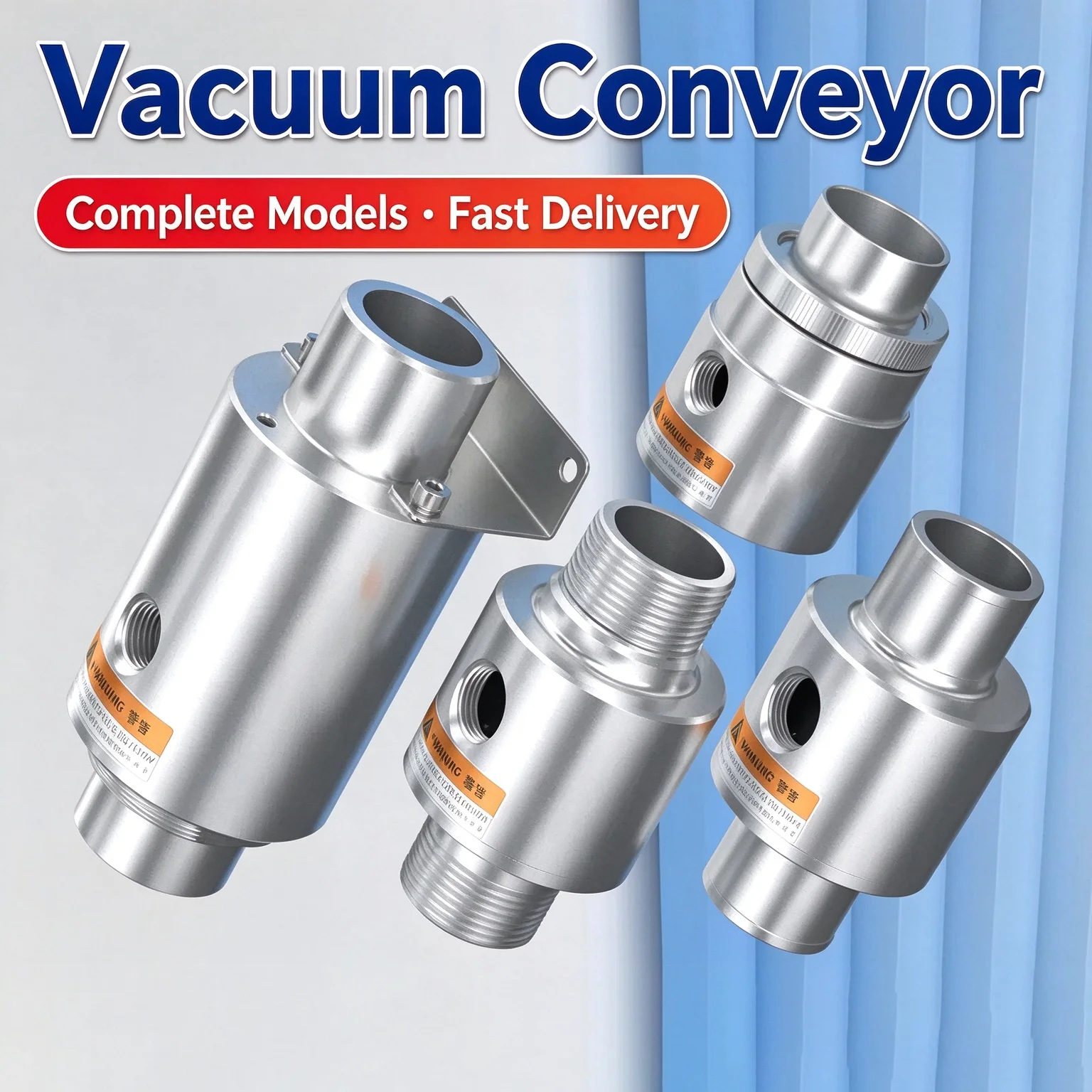 ZH Series Vacuum Generator Pneumatic Feeding Machine Air Amplifier Particle Conveyor Suction Device Model ZH10-X185
