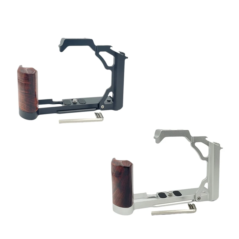 

A39Q-Wood Handle Aluminum Alloy Camera Cage Stabilizer Rig For Nikon ZFC Cameras