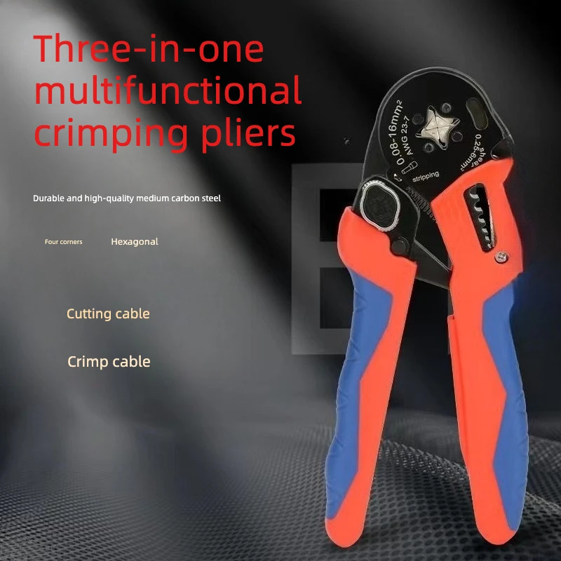 

DRC12 16-4A Three-in-One Multifunctional Crimping, Tubular Crimping, Stripping, Wire Cutting Pliers