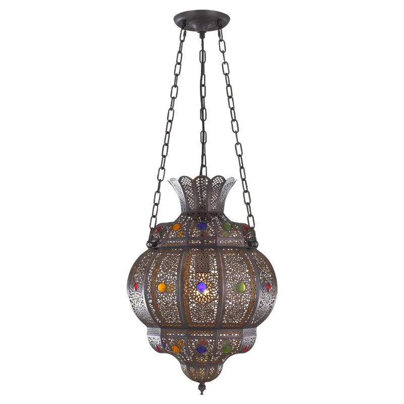 

Xinjiang All Copper Hollow Solder Chandelier Arabian Restaurant Chandelier Hotel B & B South East Asia