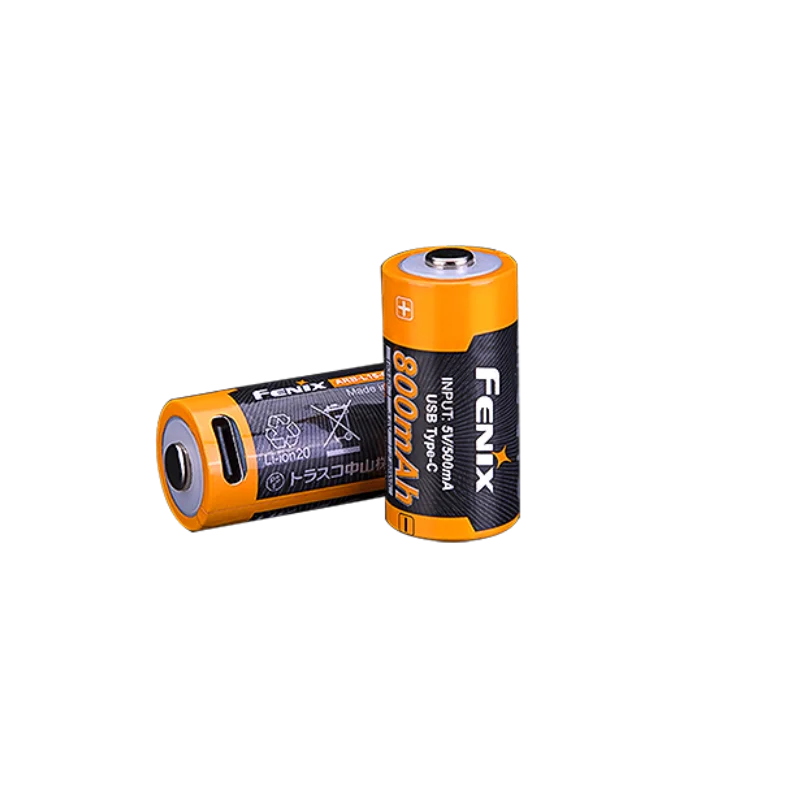 FENIX ARB-L16-800UP 800mAh 16340 USB TYPE-C Rechargeable Li-ion Battery