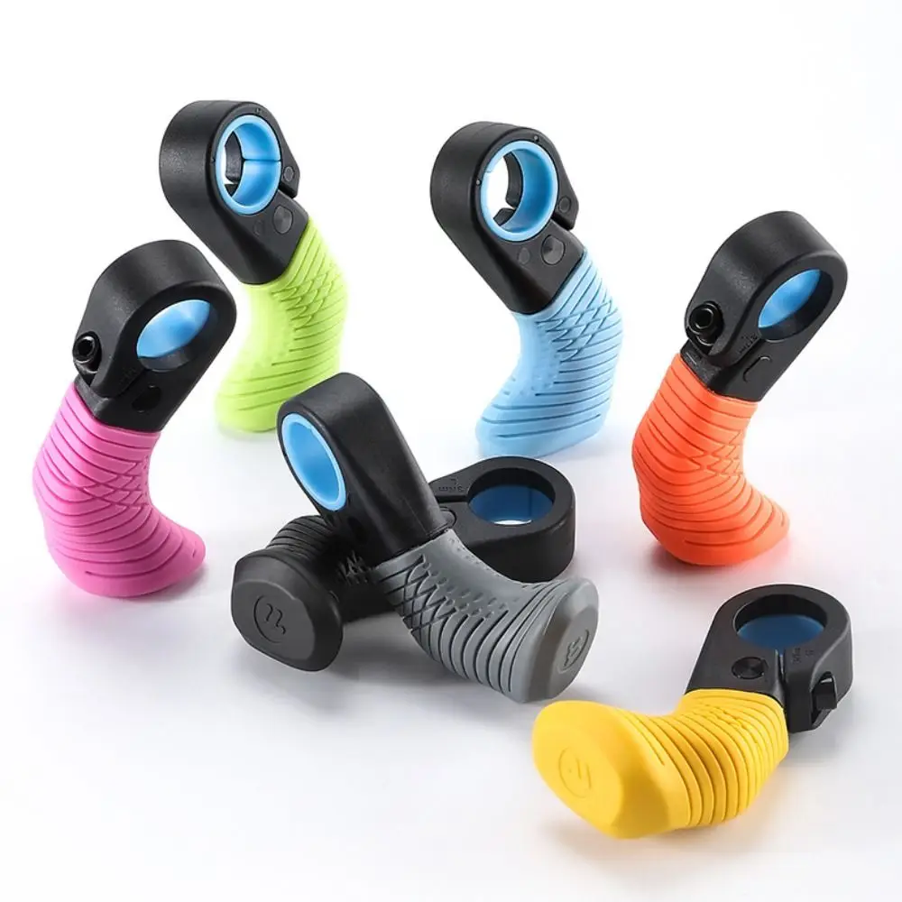 

1 Pair Anti-Slip MTB Bike Grips Wear-Resistant Ergonomic Bicycle Thumb Grips Lightweight Mini Size Auxiliary Handle Cycling