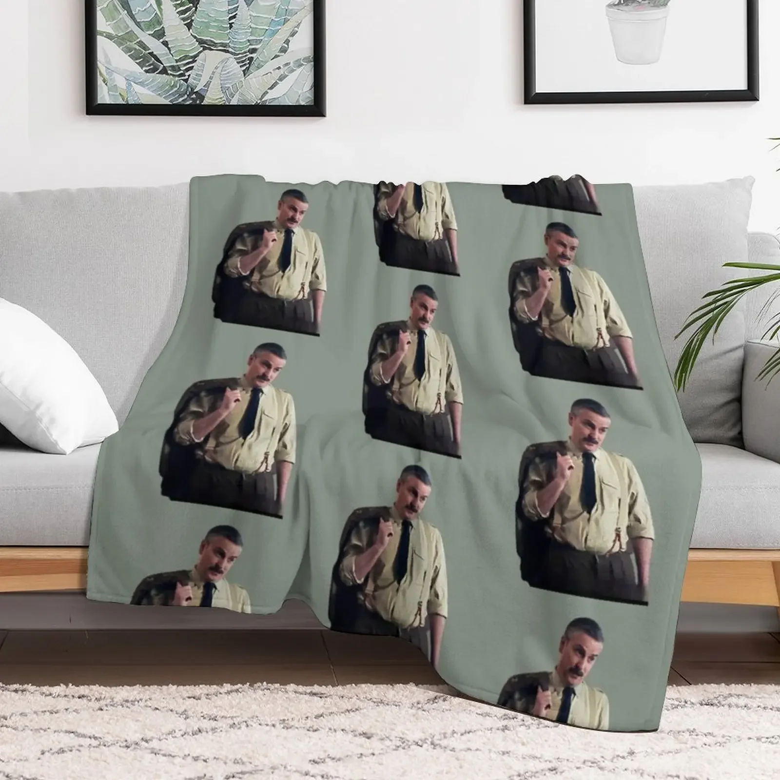 BBC Ghosts The Captain Throw Blanket Color Fast Cozy Throw Blanket