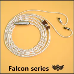 Falcon Series special price 8-core soft earphone upgrade cable PC copper silver plated 0.78mm IE900 N5005 IPX QDCSpecial sale