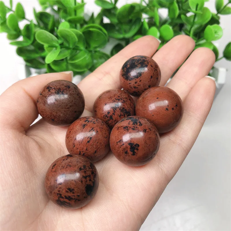 10PCS Natural Red Jasper Sphere Polished Crystal Ball For Spiritual Healing And Home Office Decor Gift 2CM