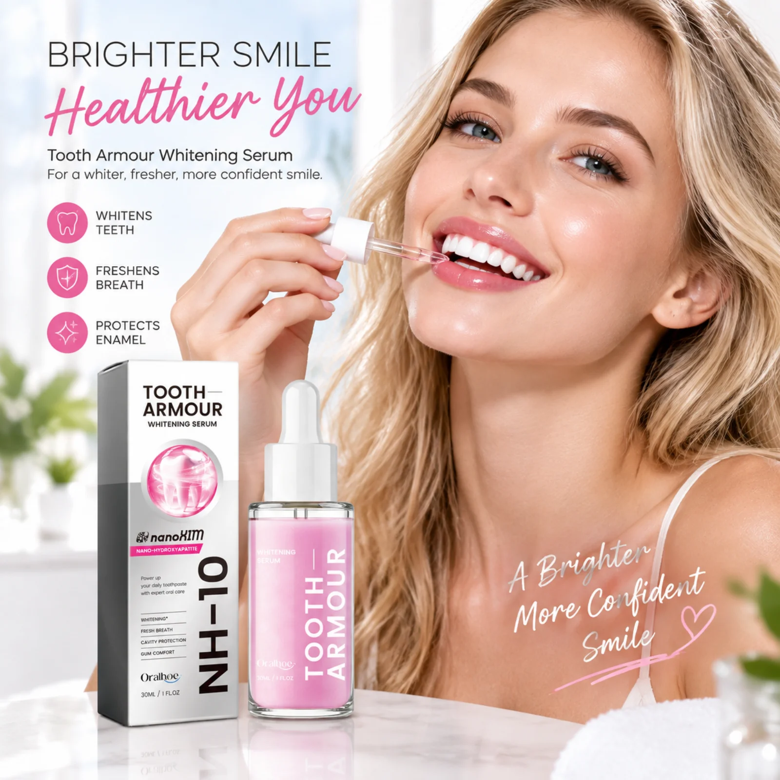 Enamel Repair Serum - Oralhoe Tooth Whitening Serum Stain Remover