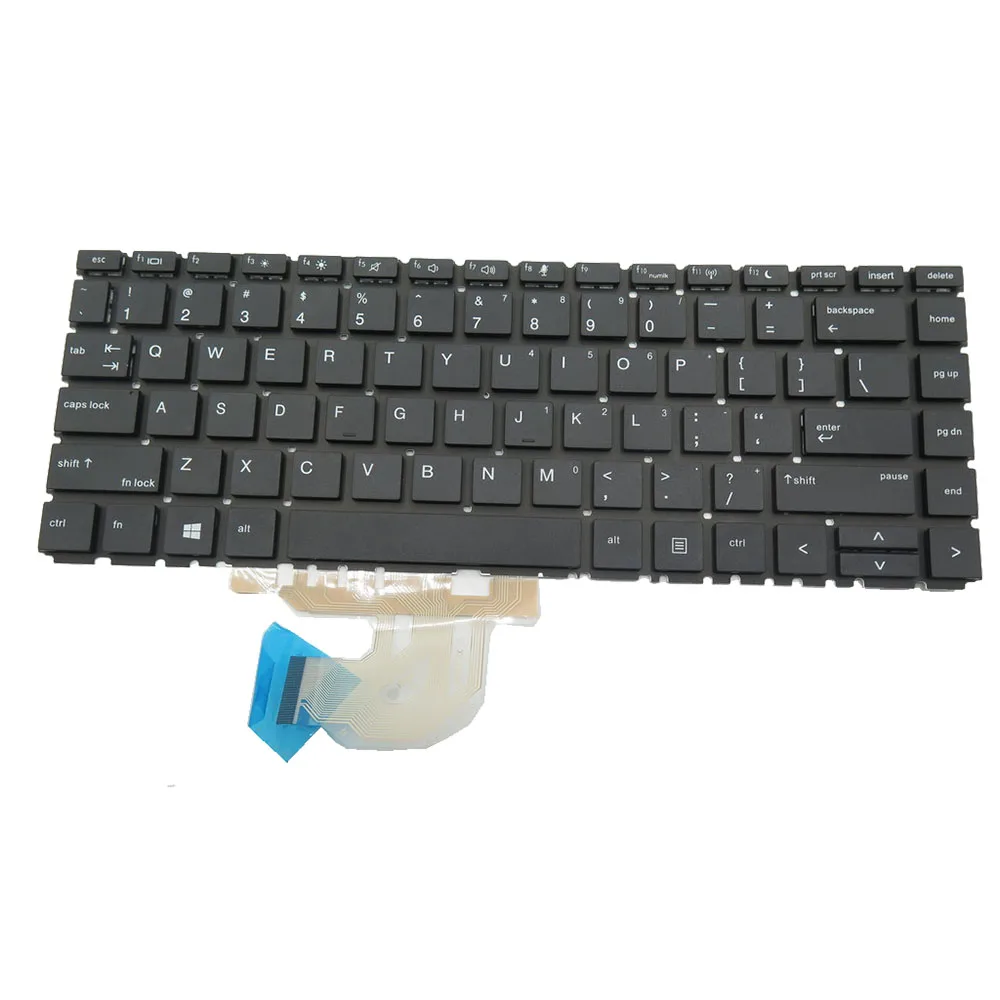 Laptop Keyboard For HP ProBook 440 G6 445 G6 440 G7 445 G7 without backlit no frame United States US New