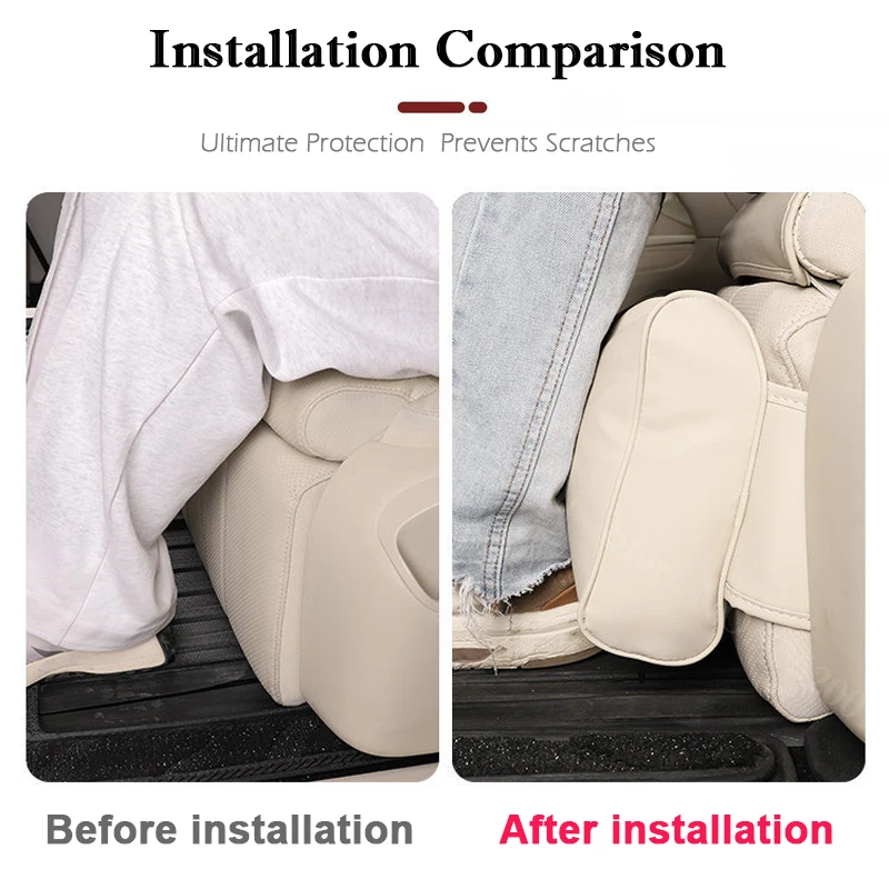 For Voyah Dream 2025 2026 Car Second Row Leg Rest Soft Pad Biological Cotton Thickening Cushion Anti-Slip Travel Seat Extender