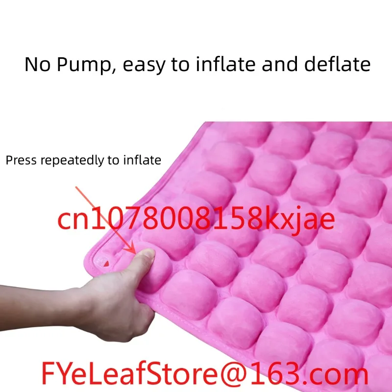 

Home Self Inflating Seat Cushion, Car Travel Cushion, Suede Leather Seat Pillow