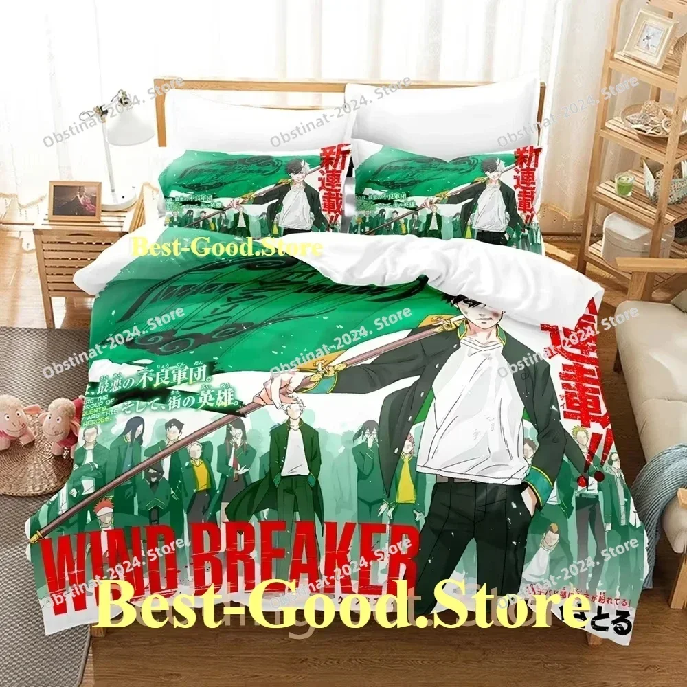 Fashion Anime WIND BREAKER Bedding Set Printed Bed Set With Pillowcase Bed Duvet Cover Soft Single Double Queen Super King Size