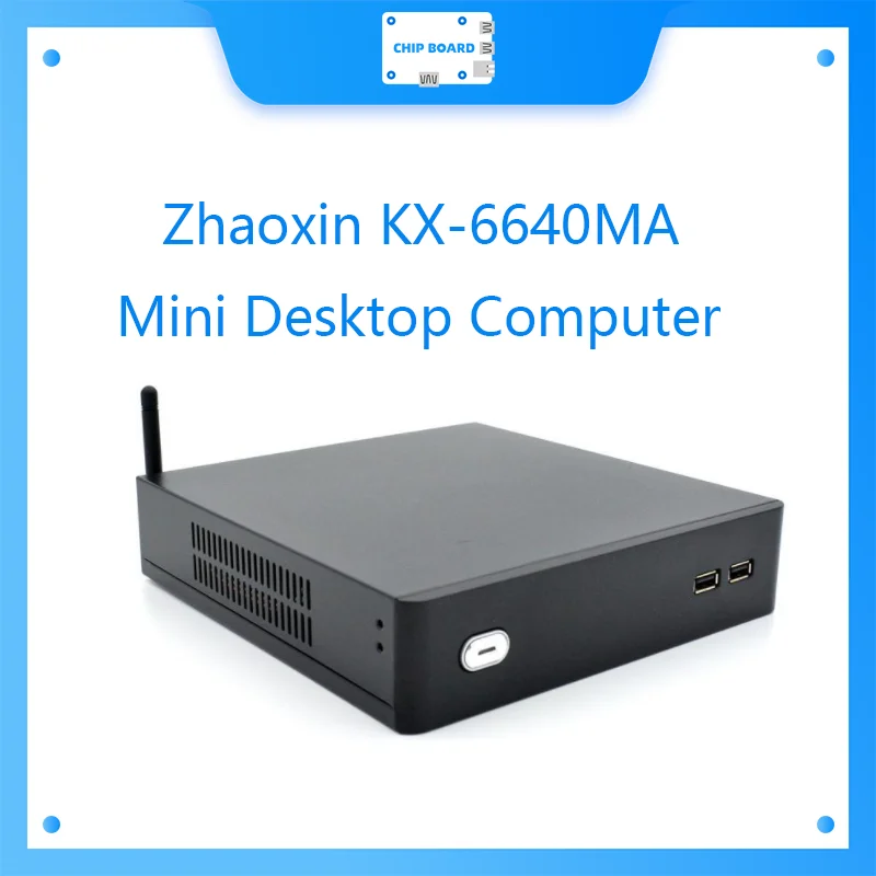 Mini PC Windows 10 Pro, mini computador desktop Zhaoxin KX-6640MA, WiFi de banda dupla 2.4G + 5G, 8 GB de RAM, SSD de 256 GB