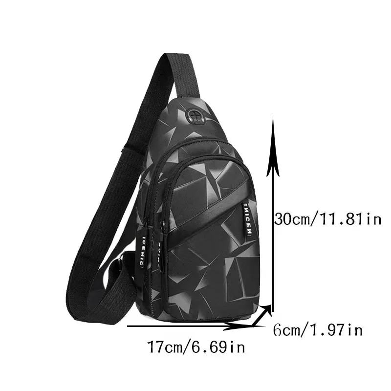 BasketballMen Multifunctional Shoulder Crossbody Chest Bag for Men Outdoor Casual Bag Sling Backpack Trend Cycling Backpack 2024