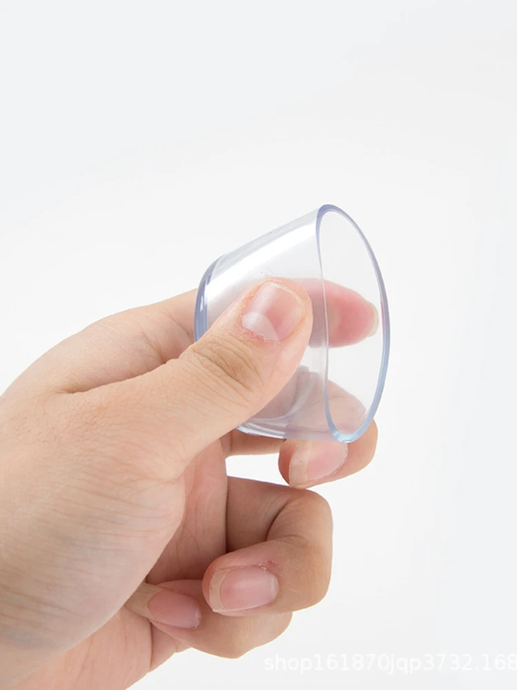 Protège-Pieds Antidérapants en PVC Transparent, Couvre-Pieds Épais pour Meubles, Protection de Sol pour Table Ronde