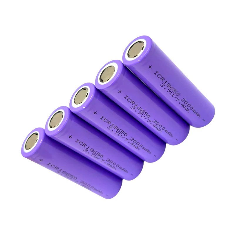 18500 2000mAh 2025 جديد 18500 بطارية ليثيوم أيون قابلة للشحن 3.7 فولت 2000 مللي أمبير تستخدم للمصابيح الكاشفة بطاريات التحكم عن بعد + شاحن #3