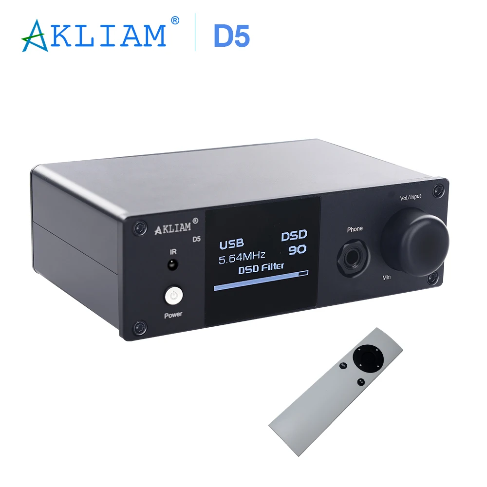 Format D5 –评测与推荐：AkLIAM D5 Dual ES9038Q2M DAC Hifi Audio OPA1604 Bluetooth Dac z QCC5125 LDAC APTX XMOS USB Card 6.35mm Headphone Amplifier
