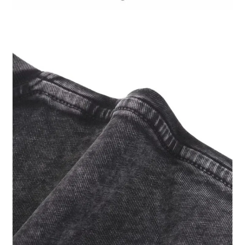 日本のアニメ鬼滅の刃黒死牟グラフィックウォッシュ Tシャツ男性の女性の純粋な服原宿 Y2K 男性綿トップス Tシャツ