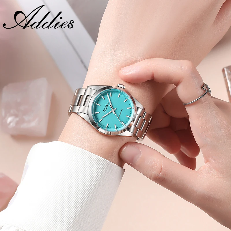 ADDIES 31MM Women's Quartz Watch Elegant 2035 Sapphire Glass Lady Wristwatches BGW9 Super Luminous 316L Stainless Steel Watches view 5