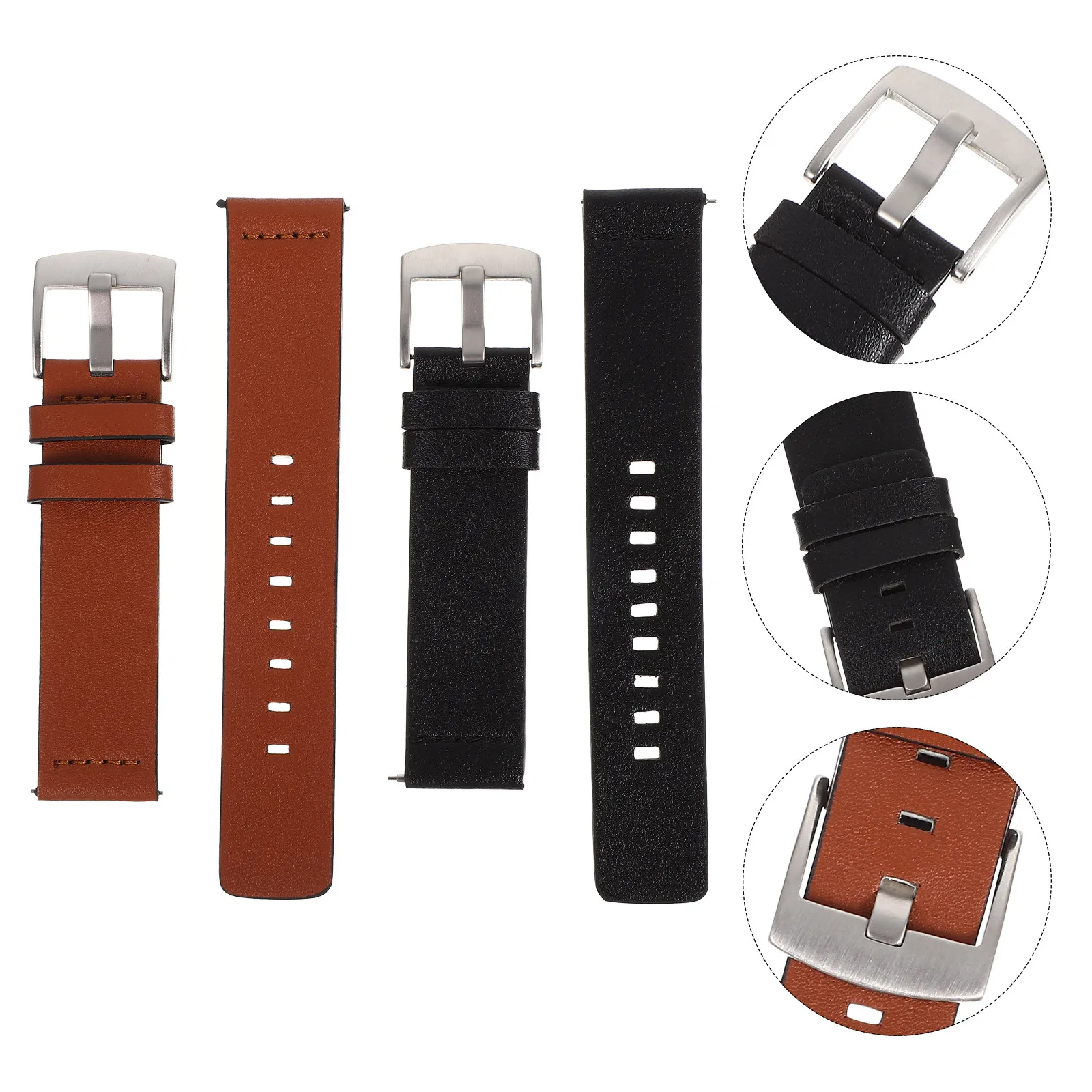 

2 шт. гибких износостойких ремешков для часов, быстросъемные, для повседневного использования и бизнеса