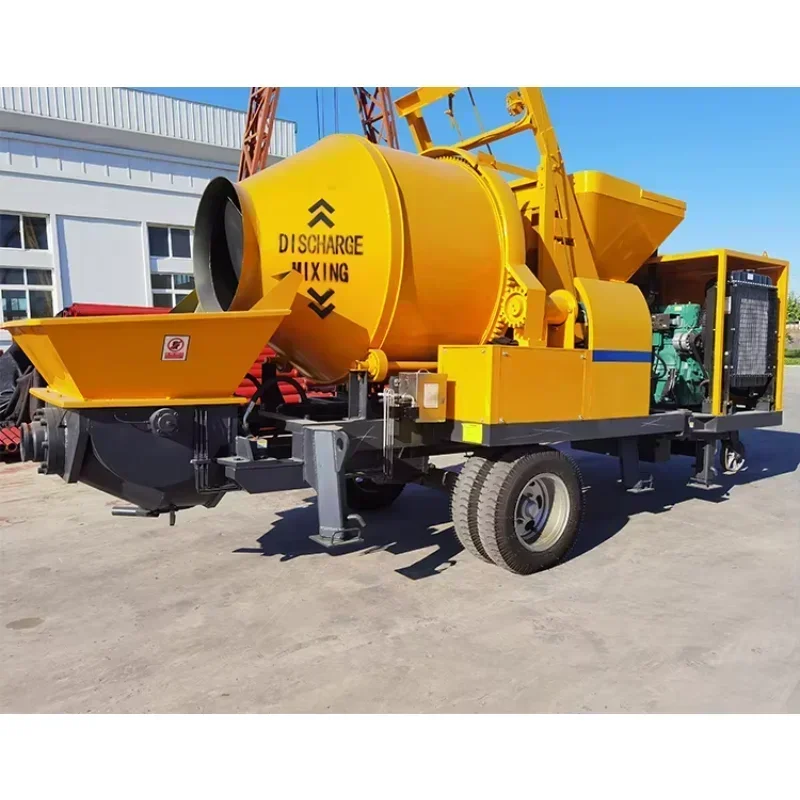 30m3/h Concrete Mixer Pump Trailer Type Portable Pumping Machine for House Slab Pouring Road and Foundation Projects for Sale