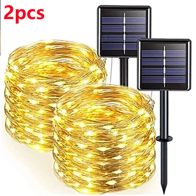 OKAL RED EAST 42M400Leds Solar LED Licht Outdoor Girlande Lampe Garten Solar Fee Lichterkette Wasserdicht Weihnachten Garten Dekoration Im Freien 3