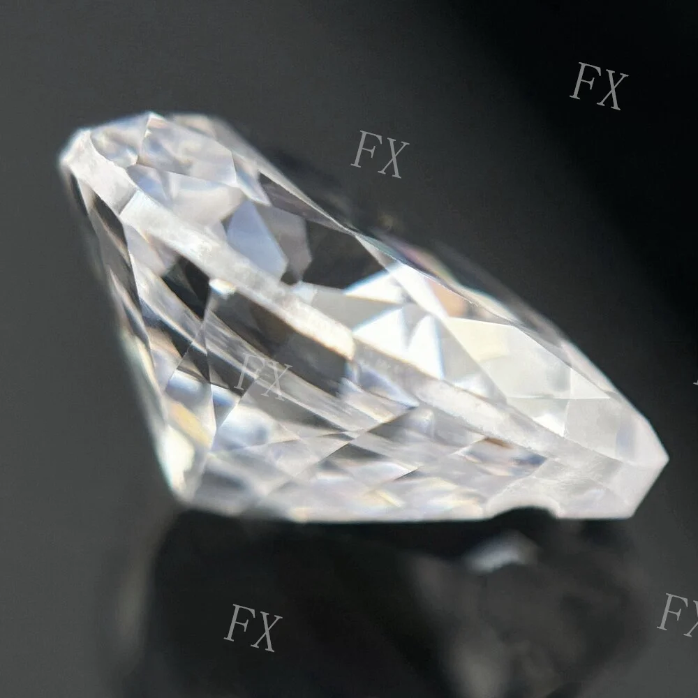 One Hole White Pear Shape Beads Cubic Zirconia Stones 5A 3x5~10x12mm Synthetic Gems For Jewelry Material Make