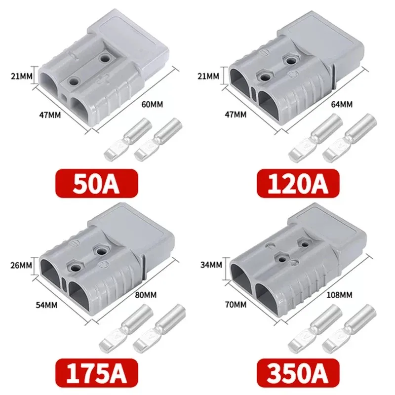 

1/2PCS for Anderson Terminal Plug Electric Forklift Battery Charging Plug High Current Battery Connector 50A/120A/175A/350A