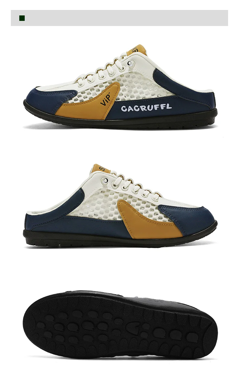 2026 Sommer Neuer Stil Geschlossene Halbschuhe für Herren mit atmungsaktivem Mesh-Slip-On-Design, modische und atmungsaktive Loafer – Detail 26