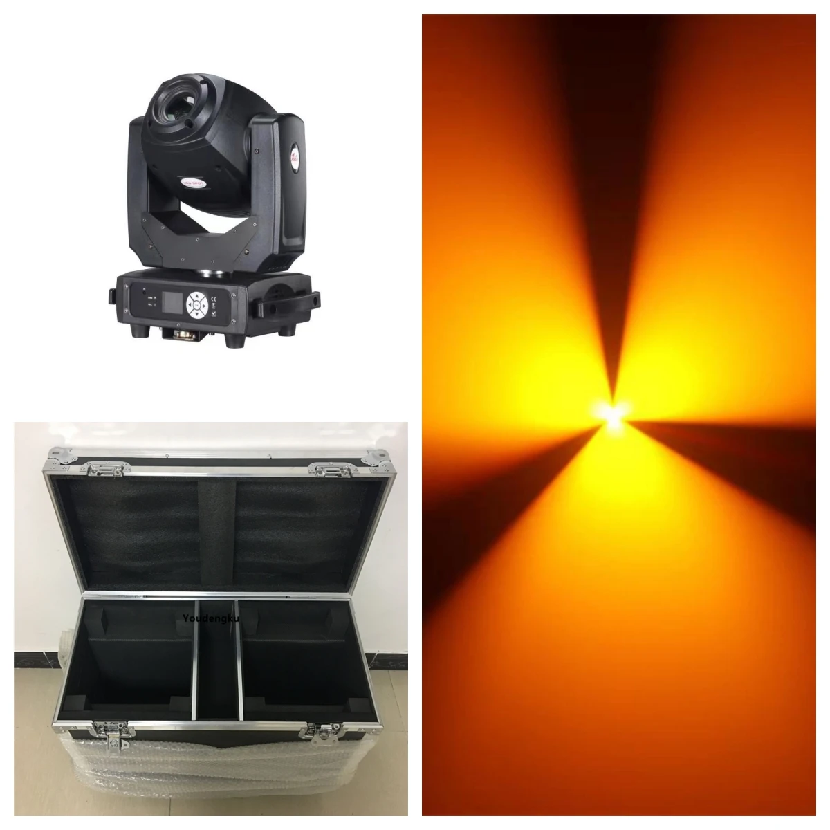 

2pcs with case led spot moving head 150w led static Gobo+ Rotate Gobod mx512 spot led moving head light