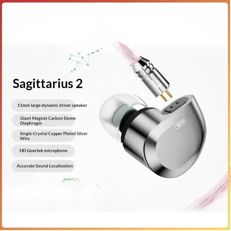 Type-C Wired HiFi Gaming Earphones - Single Crystal Copper Cable High-Quality In-Ear Earbuds for Computer PC Laptop